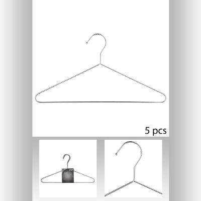 Juego de 5 perchas cromadas de metal Sugar Decor